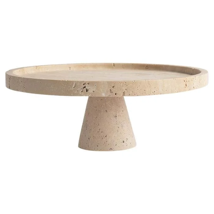 Travertine Tray Oval - Hot Selling Natural Marble Stand Decorating