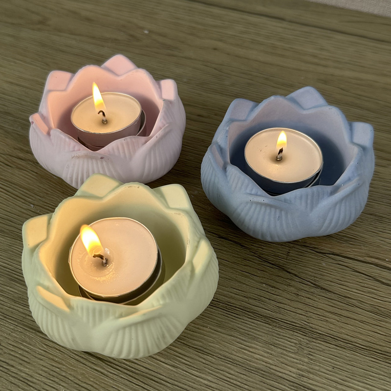 Terrazzo Pot Cement - Lotus Shaped Silicone Mold for DIY