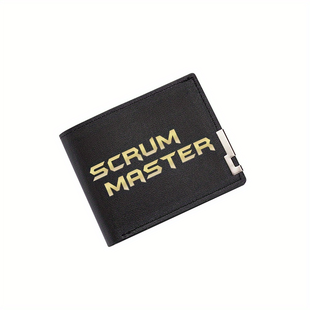 Interior Design Photo - Golden text Scrum Master black background