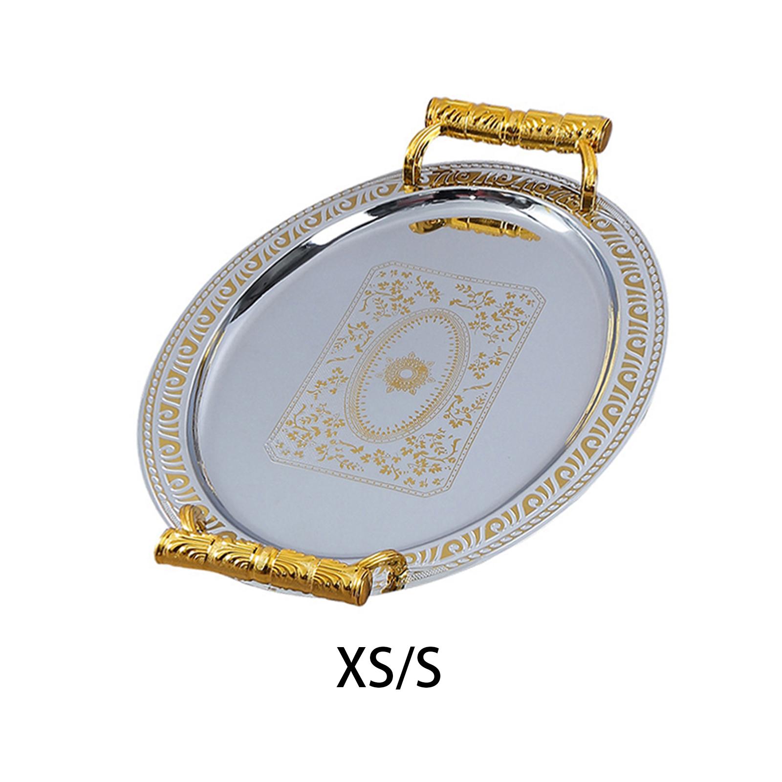 Travertine Tray Oval - Decorative Serving Tray Oval Multi Functional
