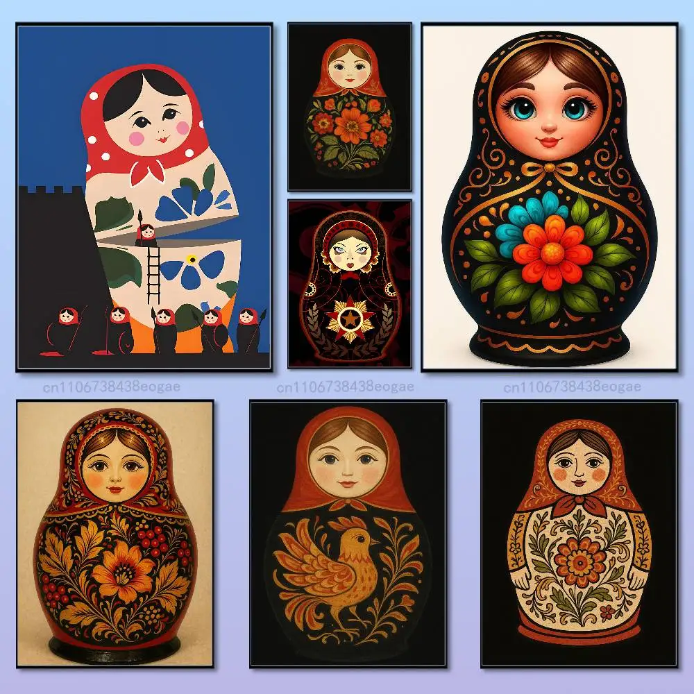 Interior Design Hd - Dolls Matryoshka Russian Art Poster HD