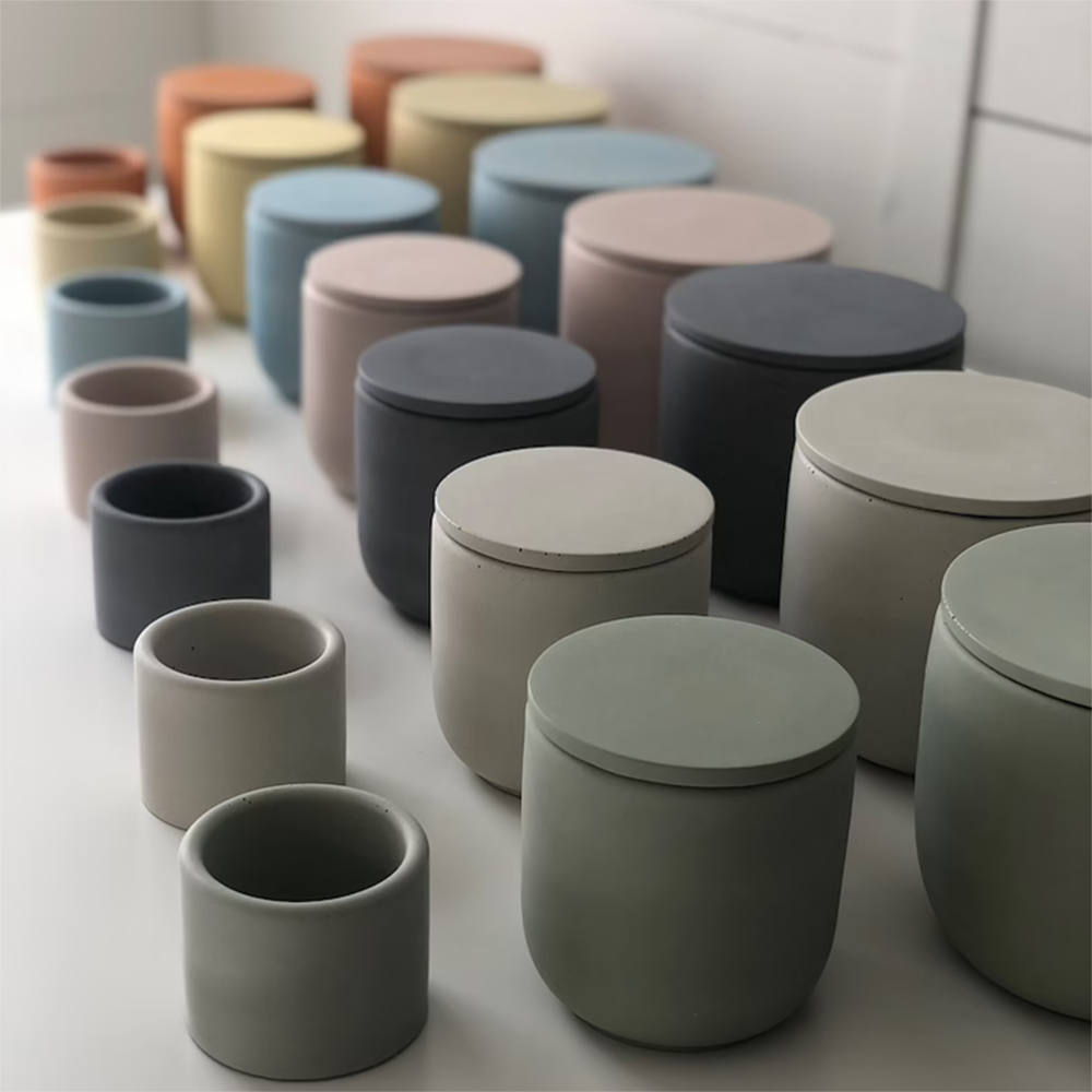 Terrazzo Pot Cement - Jesmonite Bình Khuôn Silicon Terrazzo Nồi