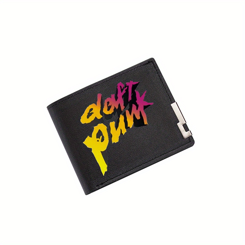 Interior Design Photo - Daft Punk logo,black background Men's Wallet
