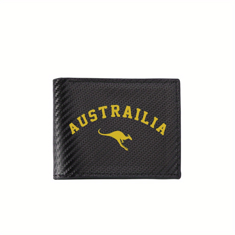 Interior Design Photo - Australia Kangaroo,yellow arch text,jumping symbol Men's