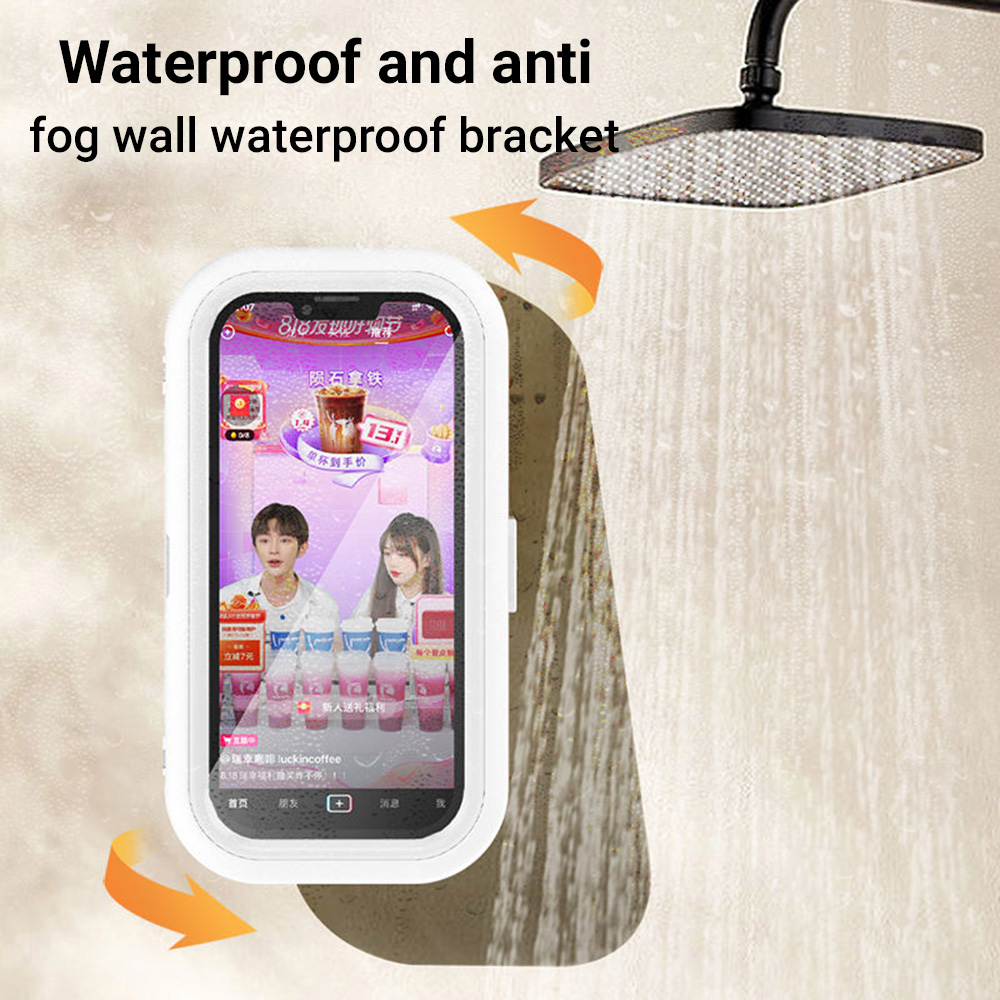 Interior Design Hd - Waterproof WallMount Phone Holder SelfAdhesive Shower