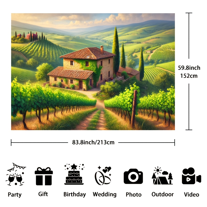 Italian Vineyard Cottage Wall  - đánh giá và giá Interior Design Hd