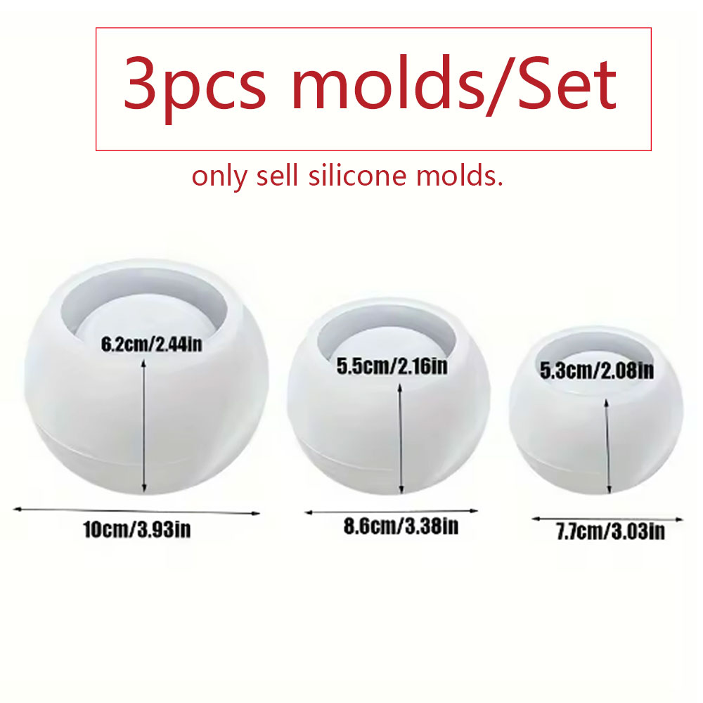 3pcs Round Flower Pot Silicone - đánh giá và giá Terrazzo Pot Cement