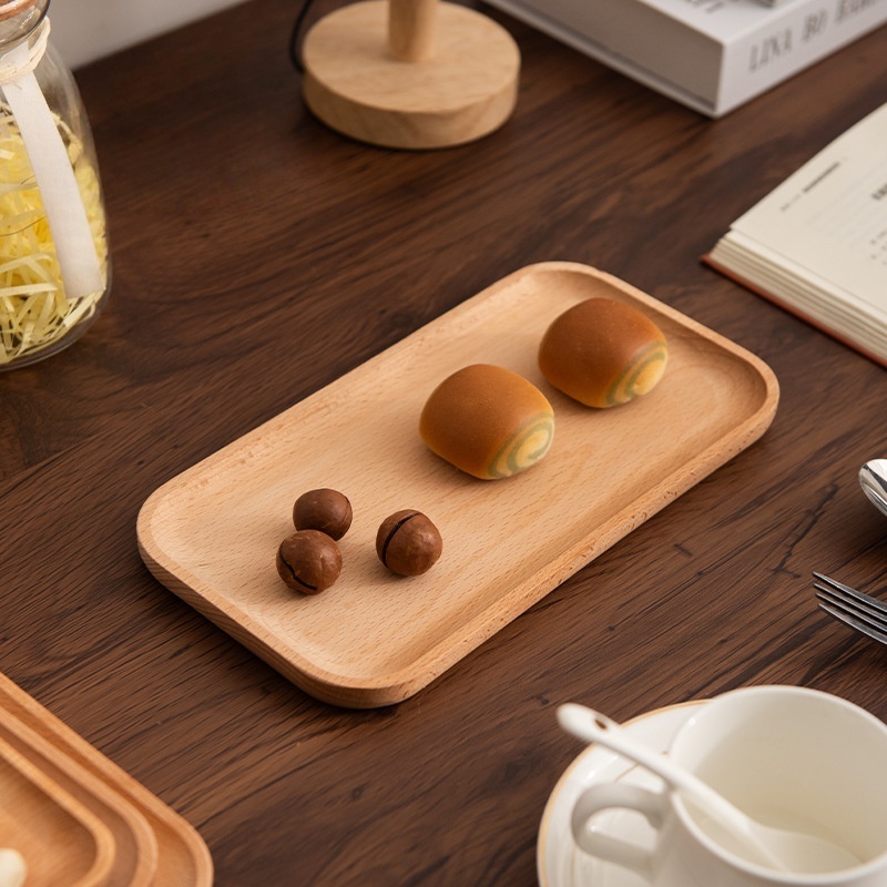 Solid Beech Wood Breakfast Tra - đánh giá và giá Travertine Tray Oval