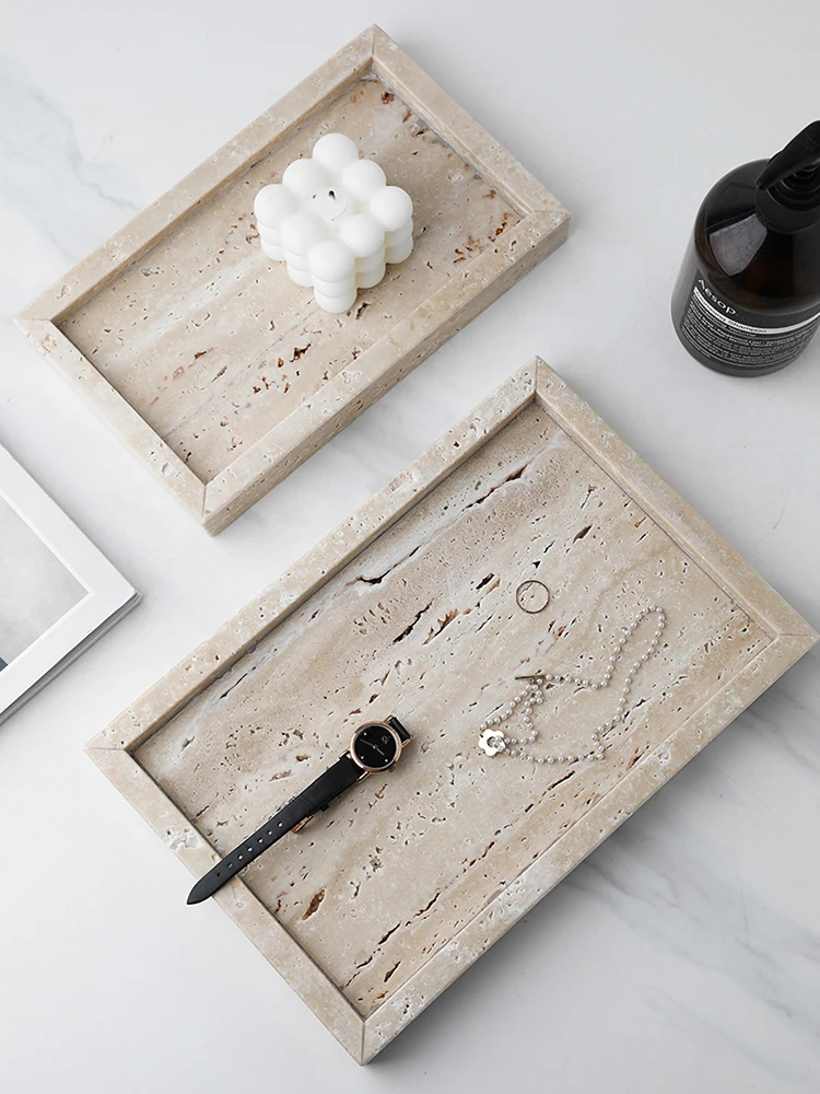 Minimalism Marble Tray for Per - đánh giá và giá Travertine Tray Oval