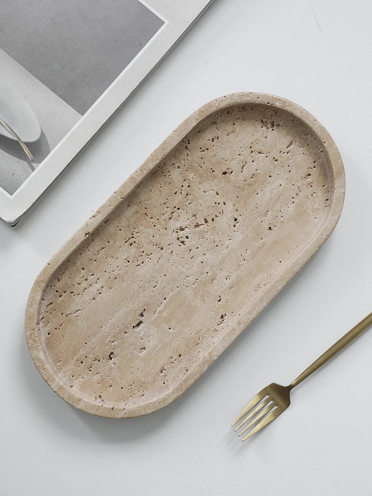 Minimalism Marble Tray for Per - đánh giá và giá Travertine Tray Oval