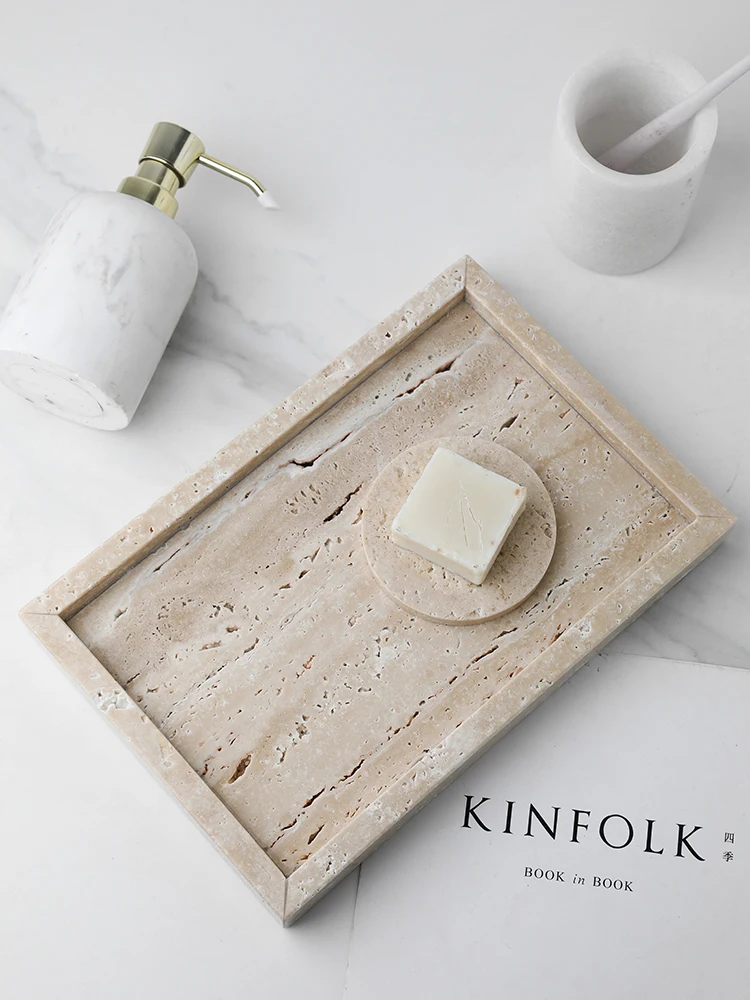 Minimalism Marble Tray for Per - đánh giá và giá Travertine Tray Oval