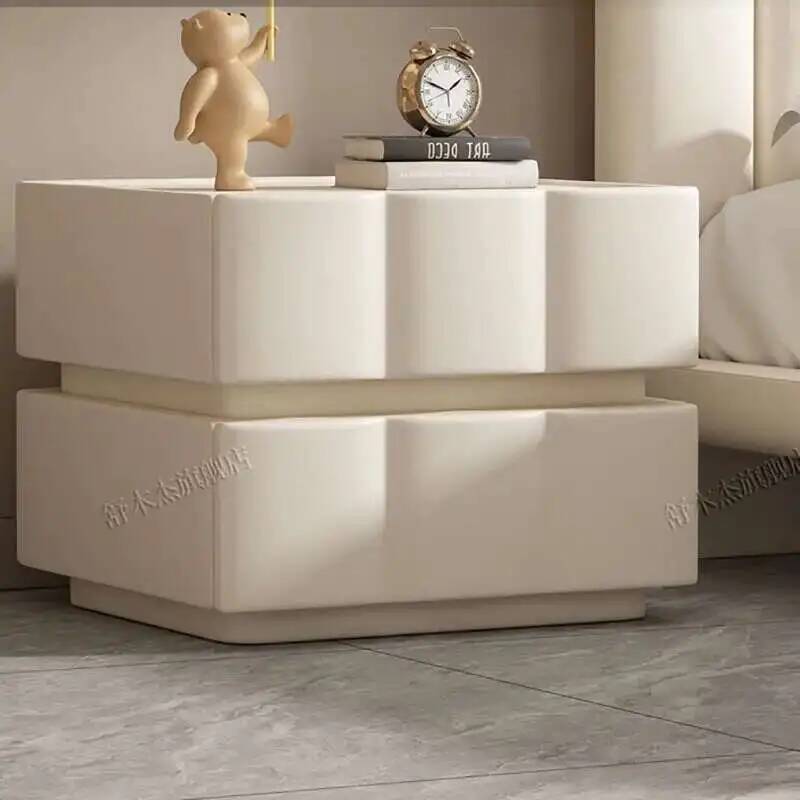 White Cabinet Storage Nightsta - đánh giá và giá Interior Design White And Wood