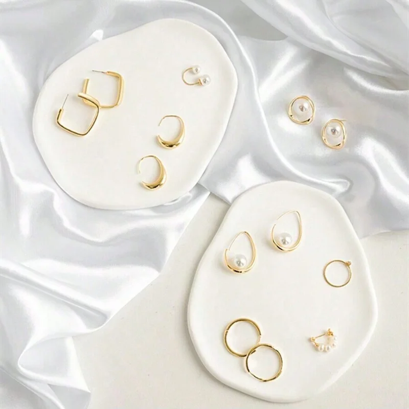 1PC Elegant White Jewelry Tray - đánh giá và giá Travertine Tray Oval