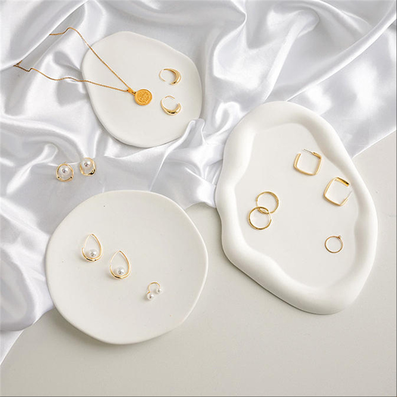 1PC Elegant White Jewelry Tray - đánh giá và giá Travertine Tray Oval