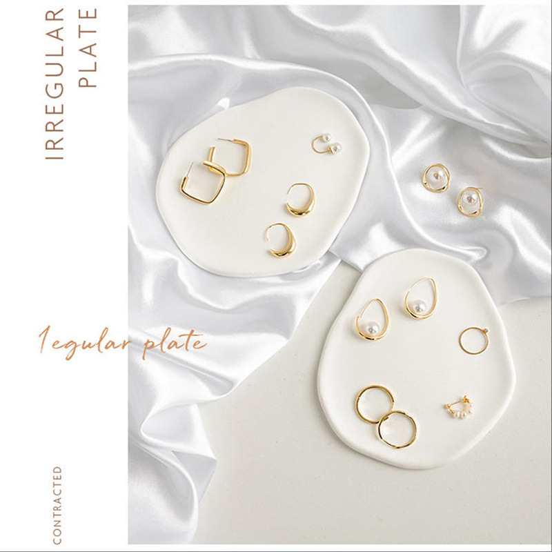 1PC Elegant White Jewelry Tray - đánh giá và giá Travertine Tray Oval