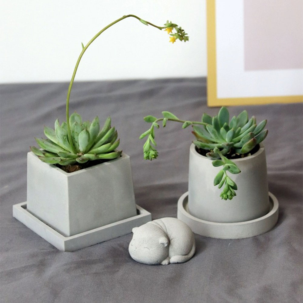 Cement Plant Pot Concrete Mold - đánh giá và giá Terrazzo Pot Cement