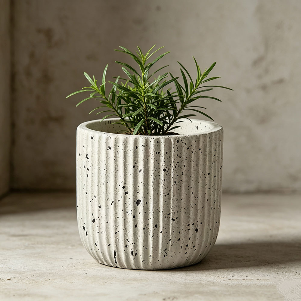 Minimalist Stripe Terrazzo Con - đánh giá và giá Terrazzo Pot Cement