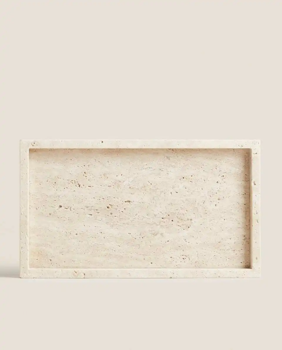 Wabi-Sabi Style Yellow Travert - đánh giá và giá Travertine Tray Oval