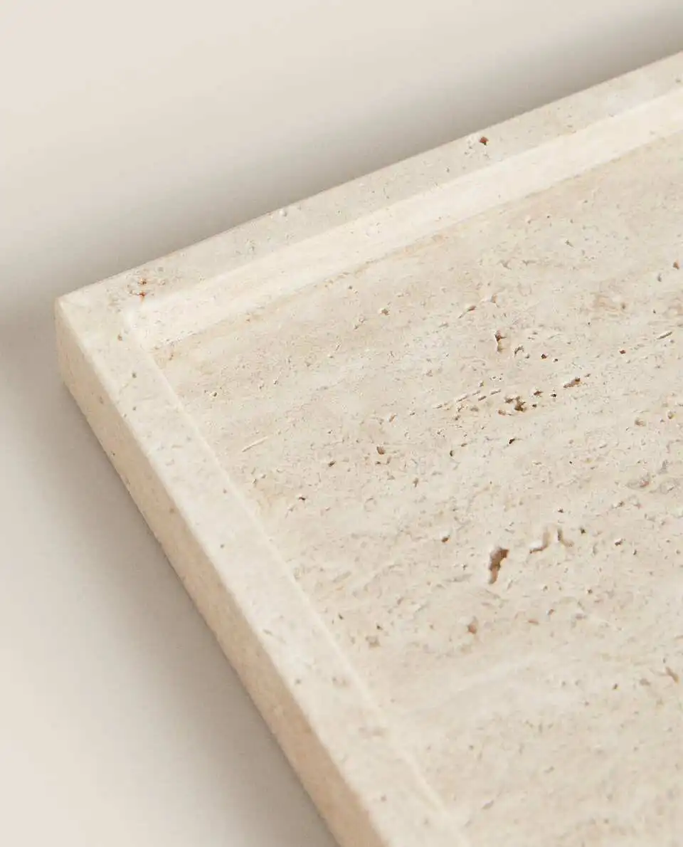 Wabi-Sabi Style Yellow Travert - đánh giá và giá Travertine Tray Oval