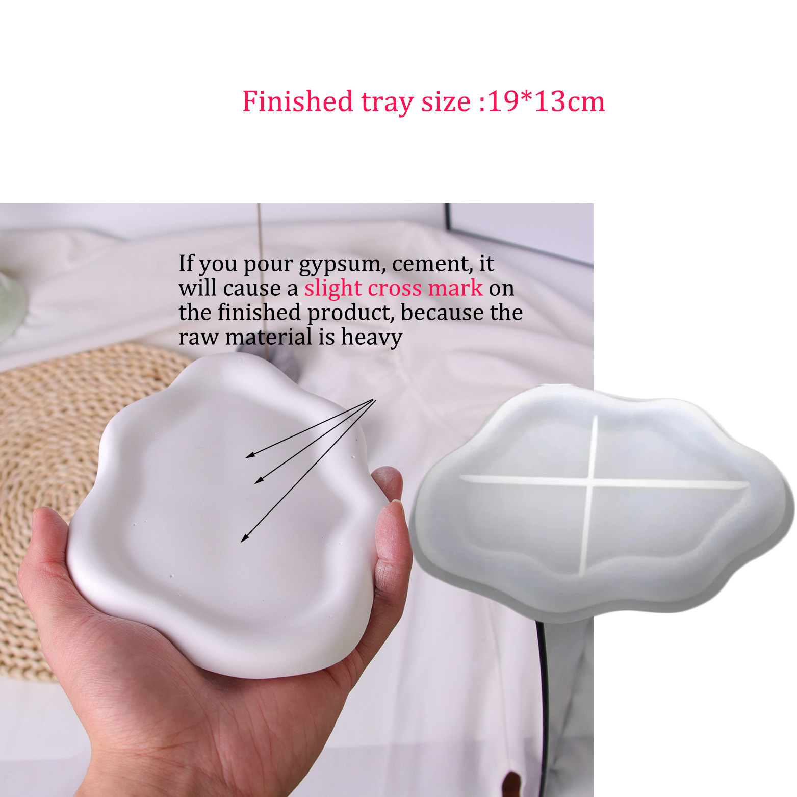 Cloud Tray Silicone Molds for  - đánh giá và giá Terrazzo Pot Cement