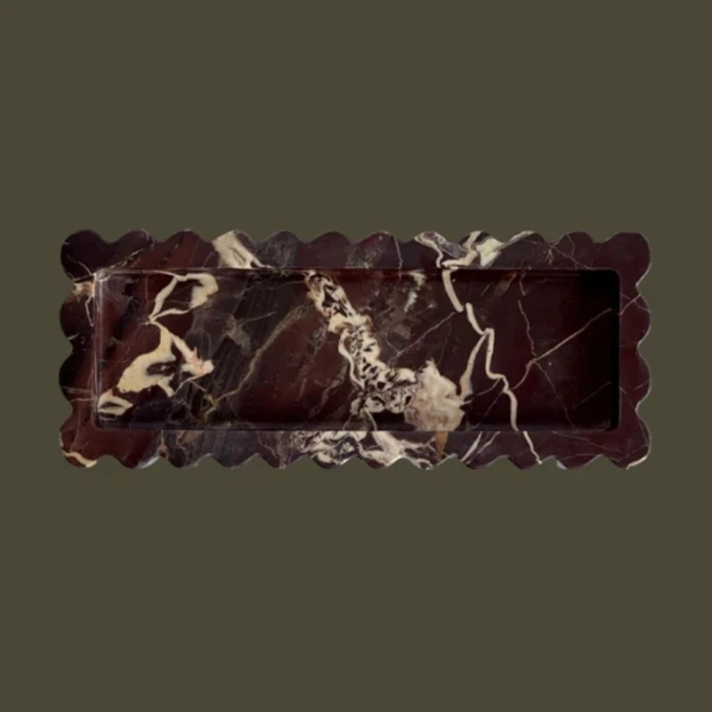 Natural Stone Purple Red Trave - đánh giá và giá Travertine Tray Oval
