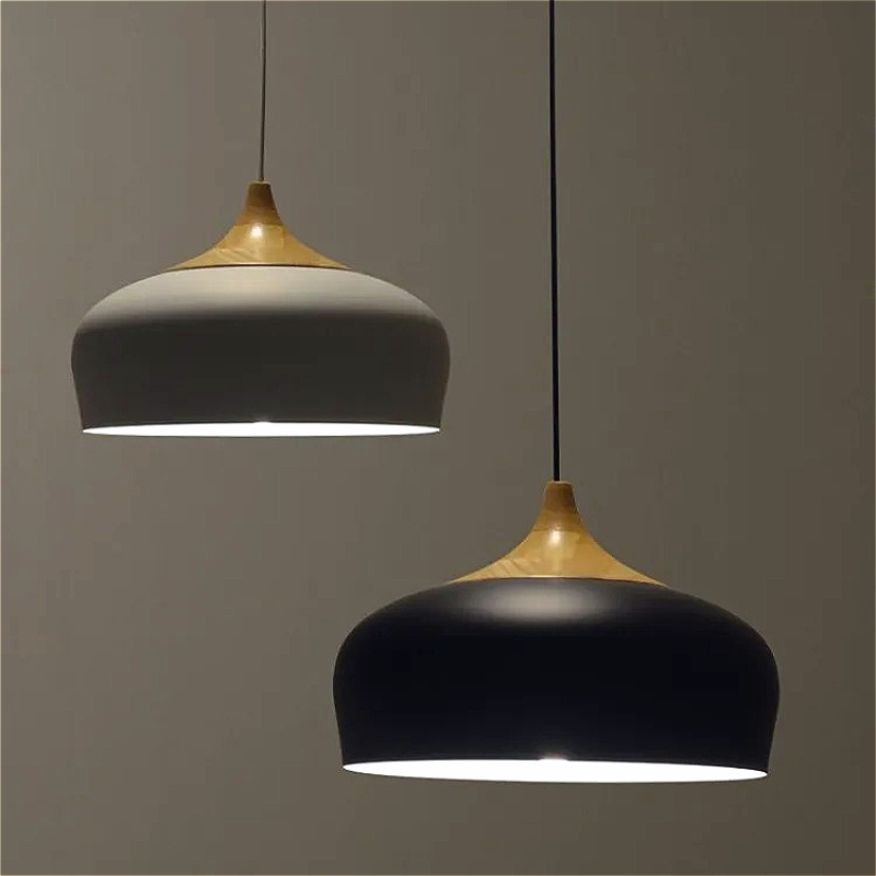 Nordic Aluminum Big Lampshade  - đánh giá và giá Interior Design White And Wood