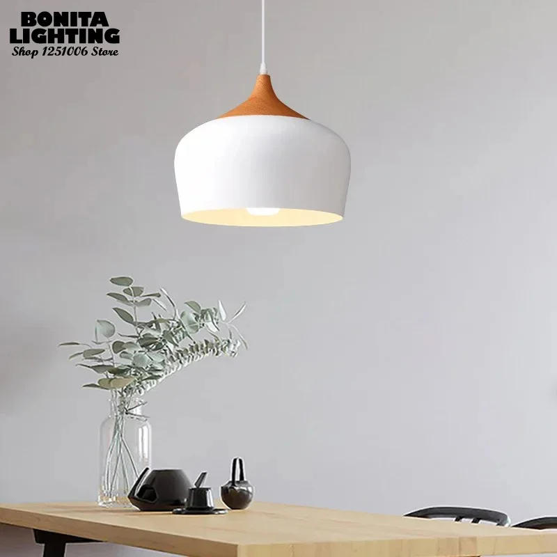 Nordic Aluminum Big Lampshade  - đánh giá và giá Interior Design White And Wood