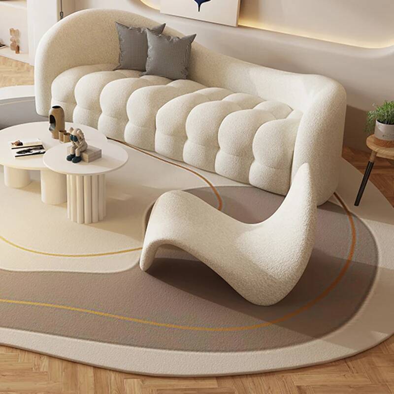 Cream White Living Room Sofas  - đánh giá và giá Interior Design White And Wood