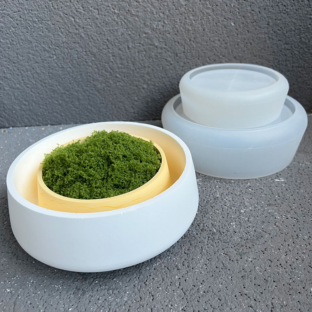 Concrete Bowl Silicone Mold DI - đánh giá và giá Terrazzo Pot Cement