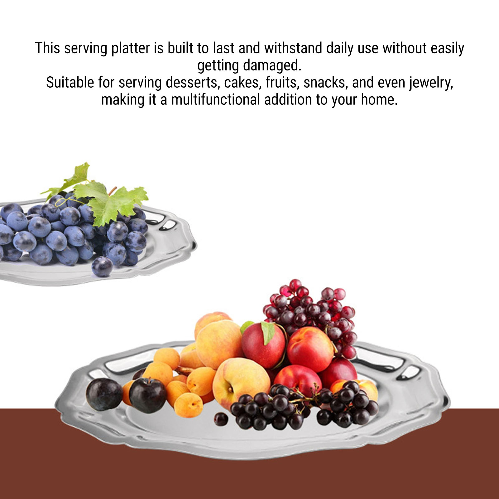 Serving Tray 304 Stainless Ste - đánh giá và giá Travertine Tray Oval