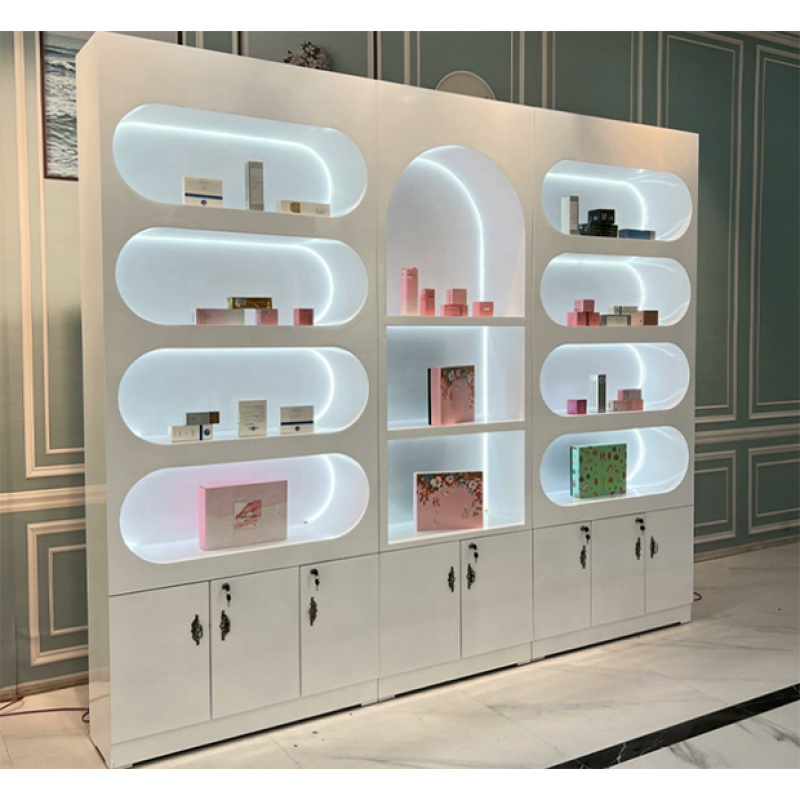 custom.Cosmetic Shop Interior  - đánh giá và giá Interior Design White And Wood