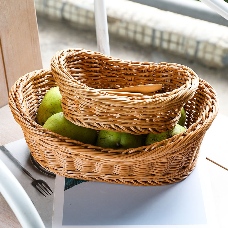 Oval Rattan Woven Storage Bask - đánh giá và giá Travertine Tray Oval