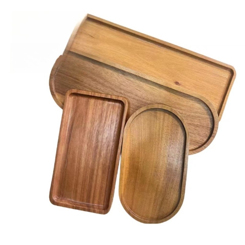 Wabi Sabi Style Acacia Wood De - đánh giá và giá Travertine Tray Oval