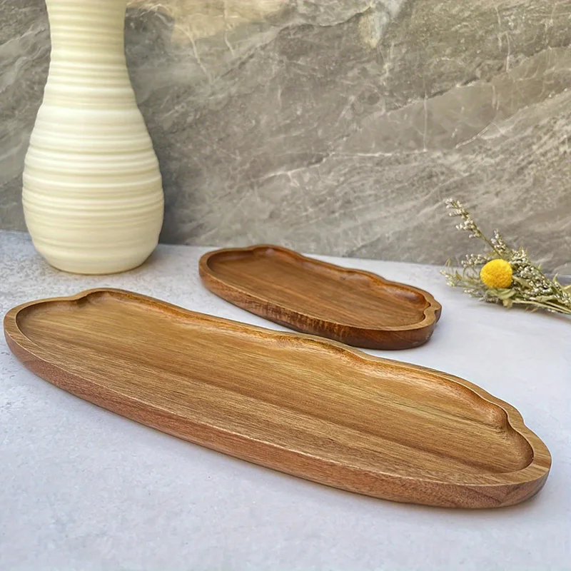 Japanese Style Wooden Tea Coff - đánh giá và giá Travertine Tray Oval